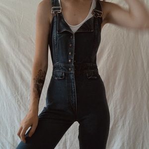 Vintage jumpsuit overalls denim 70s